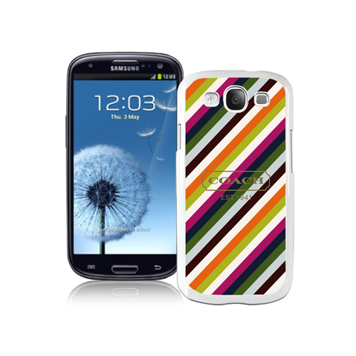 Coach Stripe Multicolor Samsung Galaxy S3 9300 BGL | Women - Click Image to Close